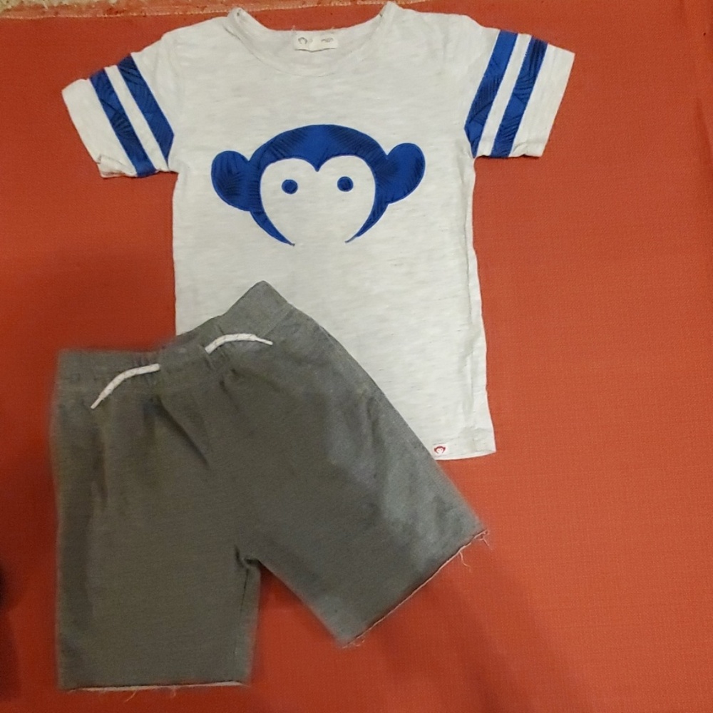 EUC Appaman matching tshirt and shorts